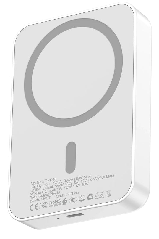 PD48 10.000 mAh 15W Kablosuz Şarj ve 20W Type-C Çıkışlı PD Hızlı Şarj Powerbank