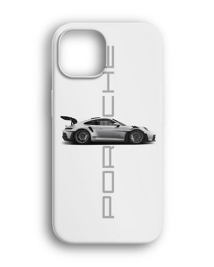 Porsche Beyaz Telefon Kılıfı