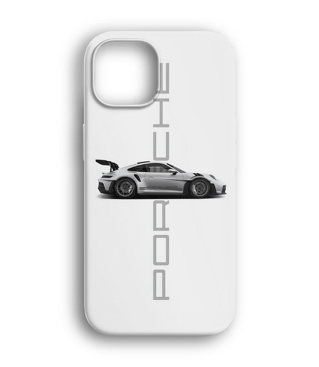 Porsche Beyaz Telefon Kılıfı