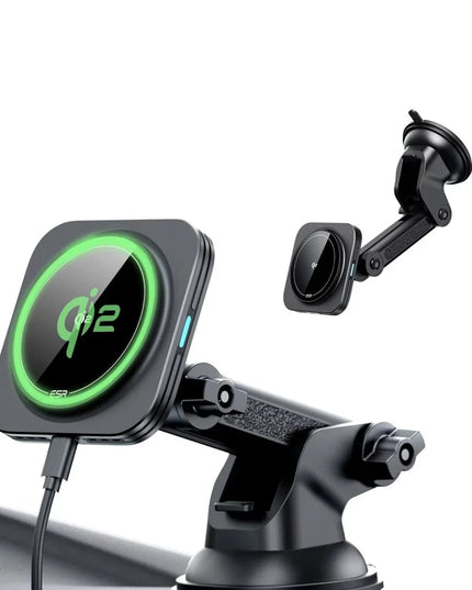 Qi2 HaloLock Vantuz Özellikli 15W Magsafe Şarj 360 Dönen Destekli Araç Tutucu 2