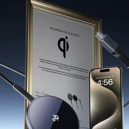 Qi2 Mini HaloLock 15W Magsafe Şarj Aleti 4