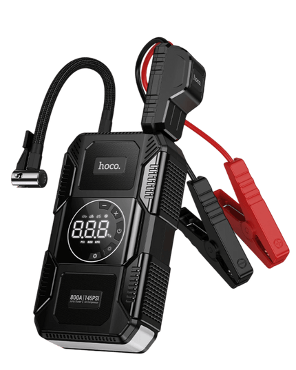 QS6 29.6W Akıllı Hava Pompası ve Acil Marş Destekli 8.000 mAh Powerbank