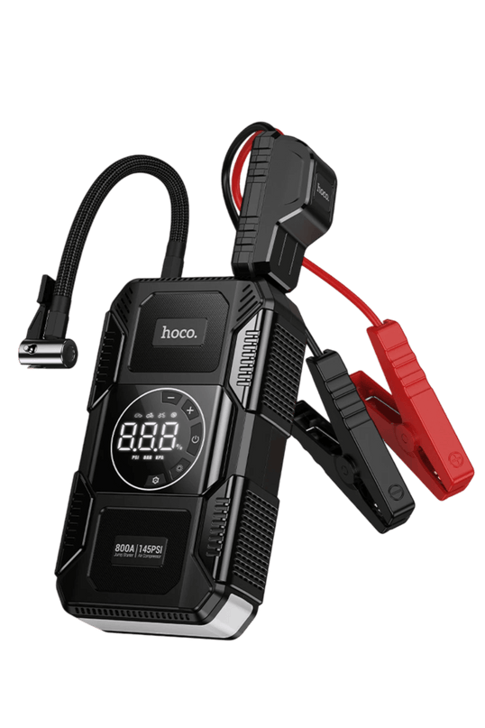 QS6 29.6W Akıllı Hava Pompası ve Acil Marş Destekli 8.000 mAh Powerbank