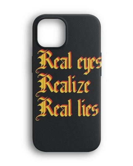 iphone real eyes realize tipografi telefon kılıfı
