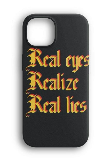 iphone real eyes realize tipografi telefon kılıfı
