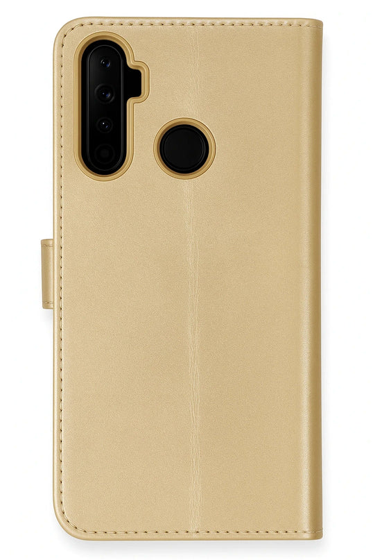 Realme 6i Trend S Plus Kapaklı Kılıf - Gold