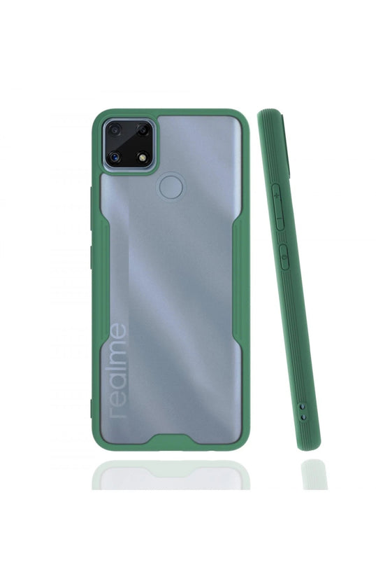 Realme C25 Platin Silikon Kılıf - Yeşil