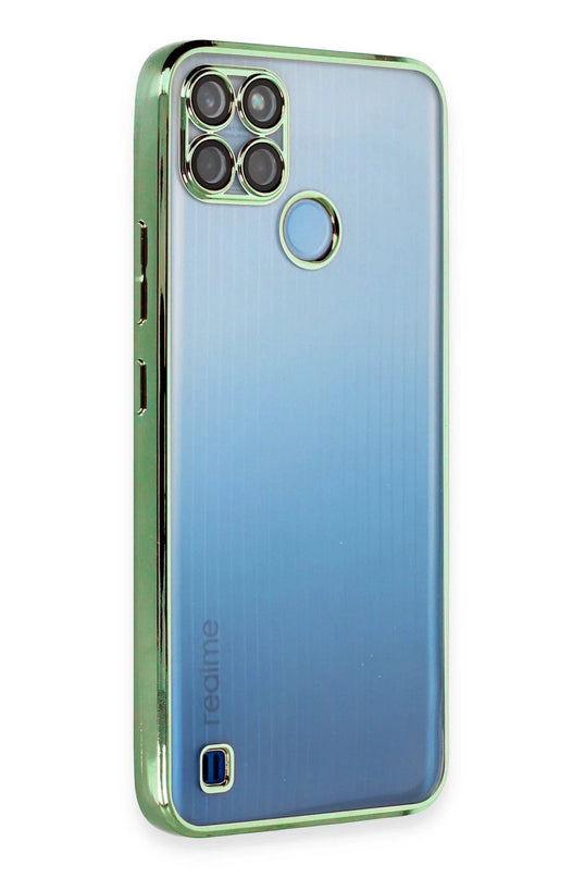 Realme C25Y Razer Lensli Silikon Kılıf - Yeşil