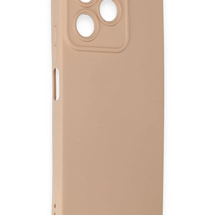Realme C53 Nano içi Kadife Silikon Kılıf - Pudra 2