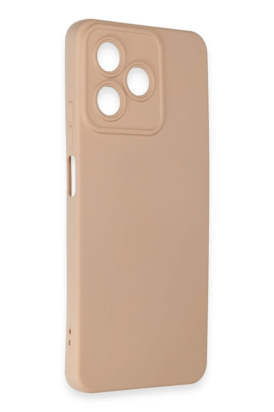 Realme C53 Nano içi Kadife Silikon Kılıf - Pudra 2