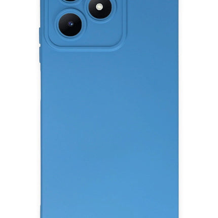 Realme C53 Nano içi Kadife Silikon Kılıf - Mavi