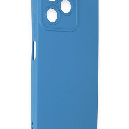 Realme C53 Nano içi Kadife Silikon Kılıf - Mavi 2