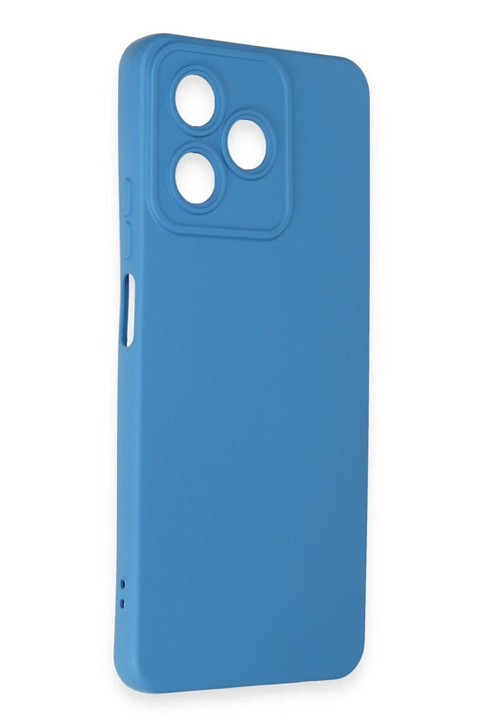 Realme C53 Nano içi Kadife Silikon Kılıf - Mavi 2