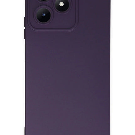 Realme C53 Nano içi Kadife Silikon Kılıf - Mor
