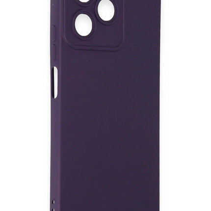 Realme C53 Nano içi Kadife Silikon Kılıf - Mor 2