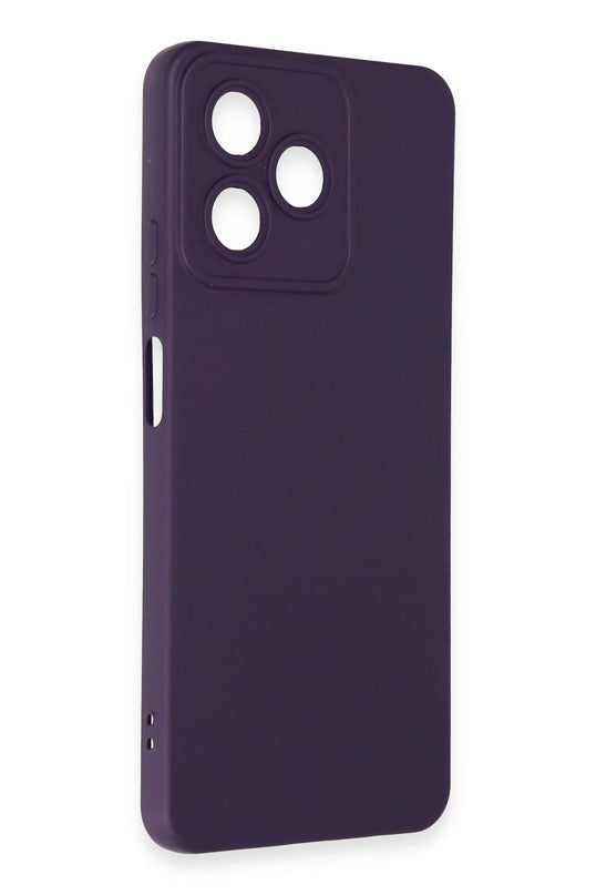 Realme C53 Nano içi Kadife Silikon Kılıf - Mor 2