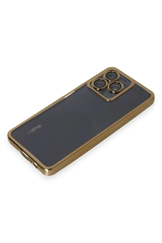 Realme C53 Razer Lensli Silikon Kılıf - Gold 4