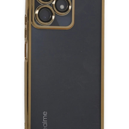 Realme C53 Razer Lensli Silikon Kılıf - Gold