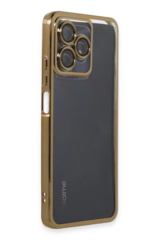 Realme C53 Razer Lensli Silikon Kılıf - Gold 2