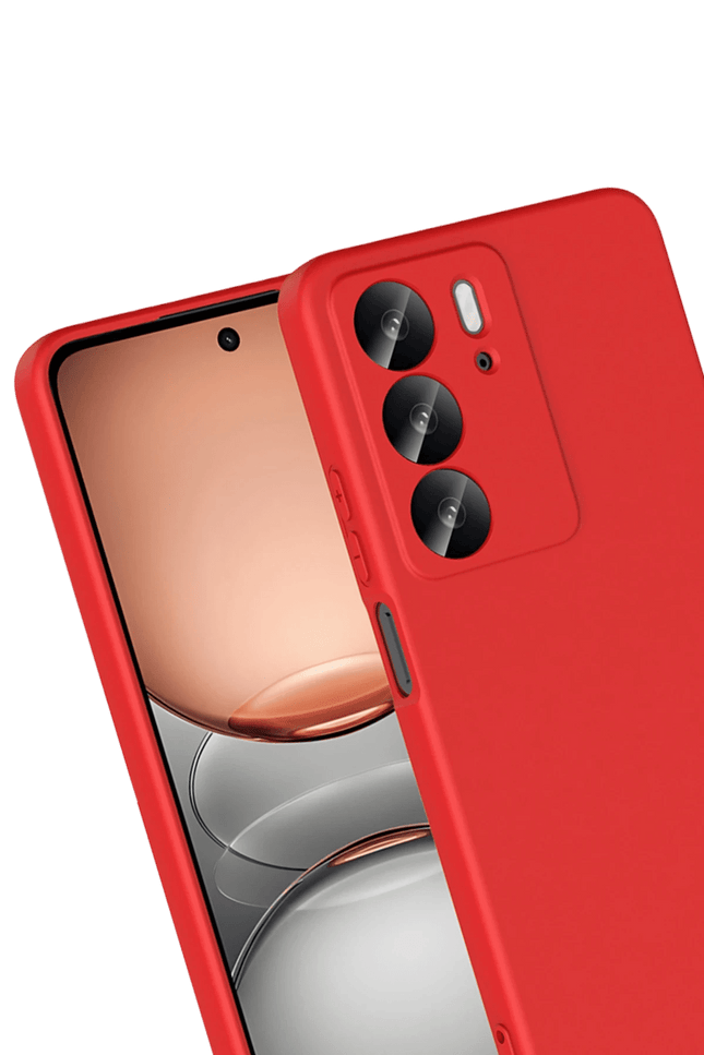 Realme C75 4G First Silikon Kılıf - Kırmızı 3