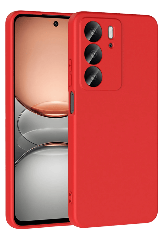Realme C75 4G First Silikon Kılıf - Kırmızı