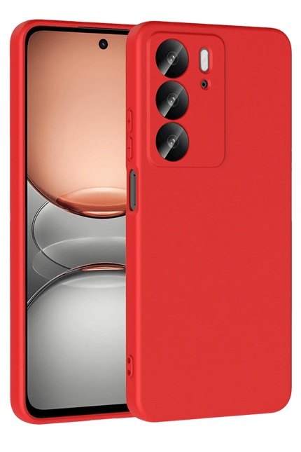 Realme C75 4G First Silikon Kılıf - Kırmızı