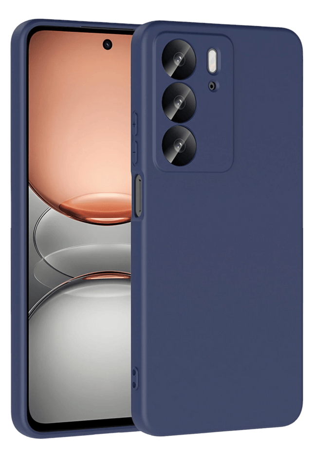 Realme C75 4G First Silikon Kılıf - Lacivert