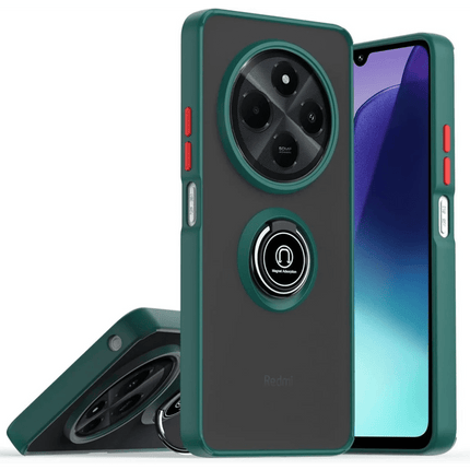 Realme C75 4G Montreal Yüzüklü Silikon Kapak Kılıf - Yeşil