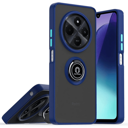 Realme C75 4G Montreal Yüzüklü Silikon Kapak Kılıf - Lacivert