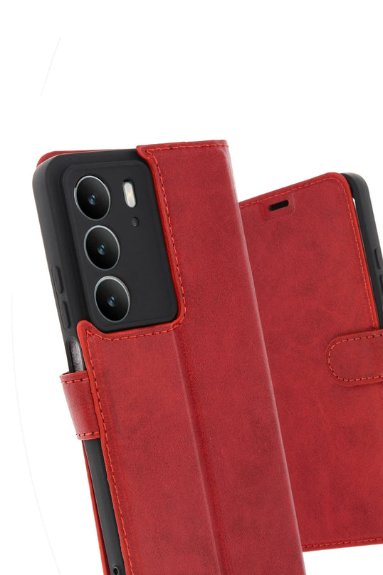Realme C75 4G Trend S Plus Kapaklı Kılıf - Kırmızı 2