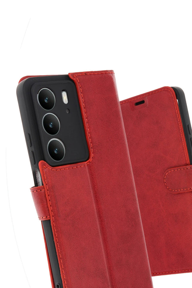 Realme C75 4G Trend S Plus Kapaklı Kılıf - Kırmızı 2