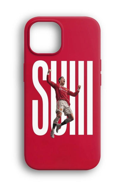 Ronaldo Suiii Kırmızı Telefon Kılıfı