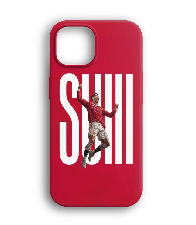 Ronaldo Suiii Kırmızı Telefon Kılıfı