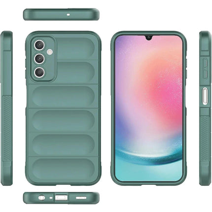 Samsung A36 Optimum Silikon Kılıf - Koyu Yeşil 3