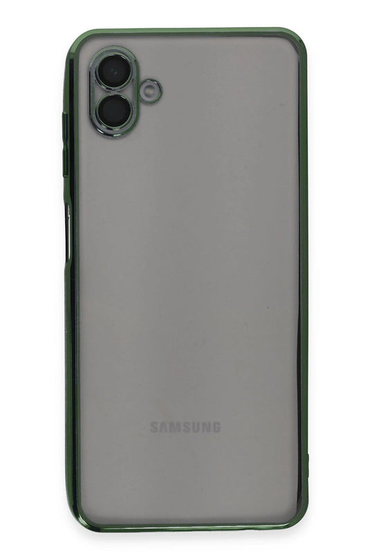 Samsung Galaxy A04 Razer Lensli Silikon Kılıf - Yeşil 2
