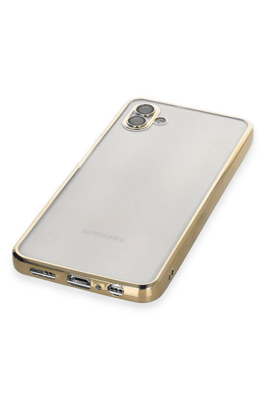 Samsung Galaxy A04 Razer Lensli Silikon Kılıf - Gold 4