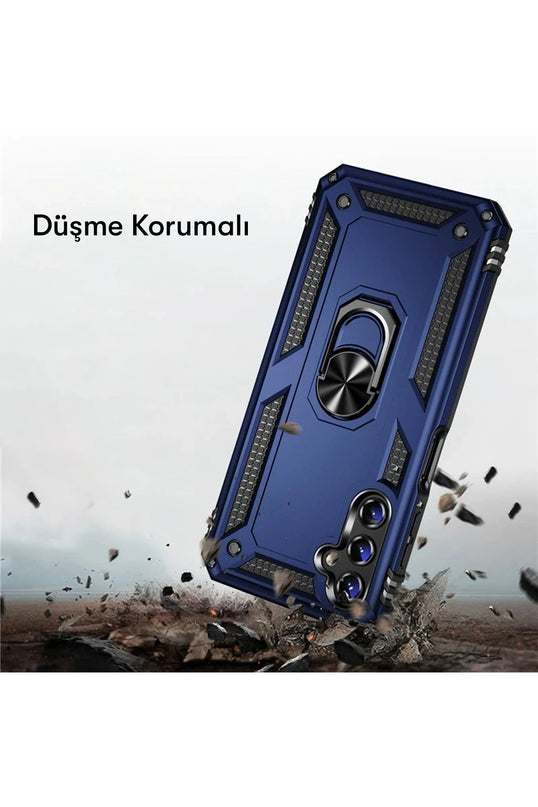 Samsung Galaxy A04S Sofya Yüzüklü Silikon Kapak Kılıf - Yeşil 3