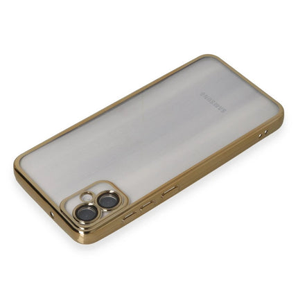 Samsung Galaxy A05 Razer Lensli Silikon Kılıf - Gold 3