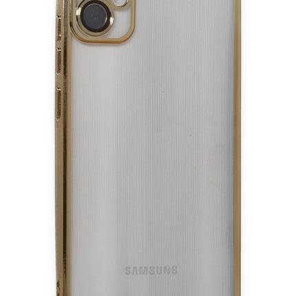 Samsung Galaxy A05 Razer Lensli Silikon Kılıf - Gold