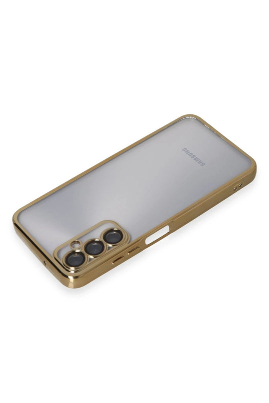 Samsung Galaxy A05S Razer Lensli Silikon Kılıf - Gold 3