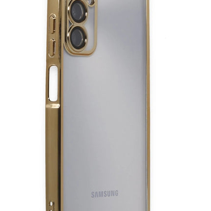Samsung Galaxy A05S Razer Lensli Silikon Kılıf - Gold 2