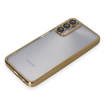 Samsung Galaxy A05S Razer Lensli Silikon Kılıf - Gold 4