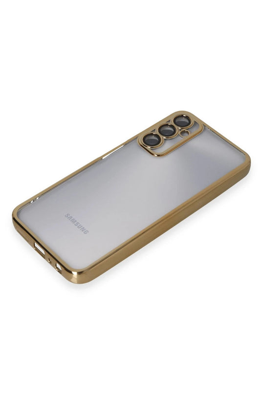 Samsung Galaxy A05S Razer Lensli Silikon Kılıf - Gold 4