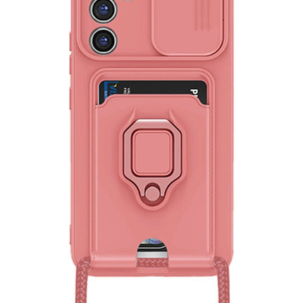 Samsung Galaxy A05S Zuma Kartvizitli Yüzüklü Silikon Kılıf - Pembe 2