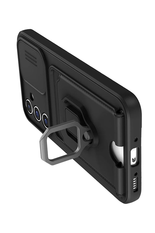 Samsung Galaxy A05S Zuma Kartvizitli Yüzüklü Silikon Kılıf - Siyah 3