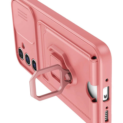 Samsung Galaxy A05S Zuma Kartvizitli Yüzüklü Silikon Kılıf - Pembe 3