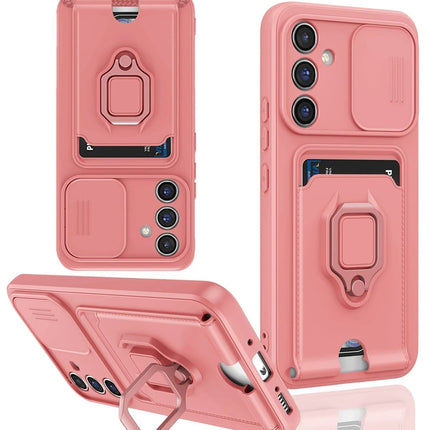 Samsung Galaxy A05S Zuma Kartvizitli Yüzüklü Silikon Kılıf - Pembe