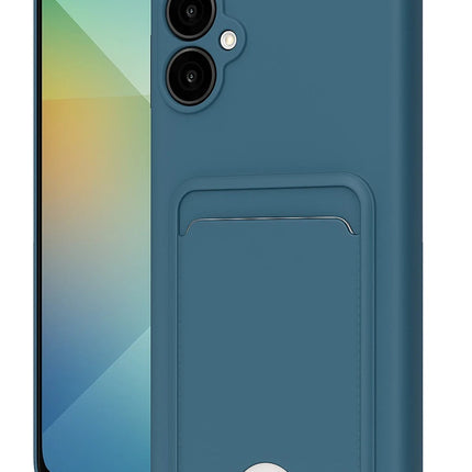 Samsung Galaxy A06 Kelvin Kartvizitli Silikon Kılıf - Mavi