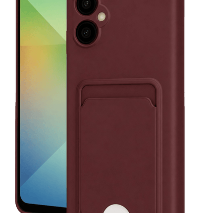 Samsung Galaxy A06 Kelvin Kartvizitli Silikon Kılıf - Bordo