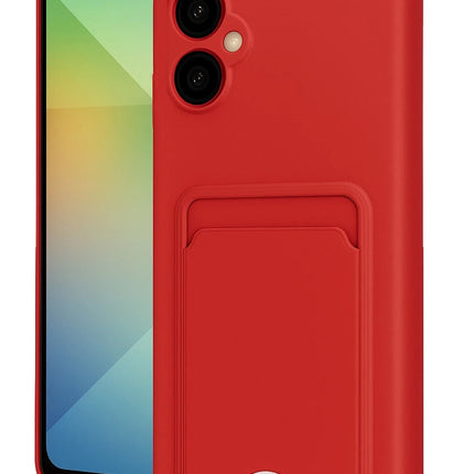 Samsung Galaxy A06 Kelvin Kartvizitli Silikon Kılıf - Kırmızı